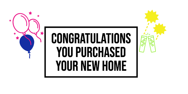 Congratulations buying a home in miami